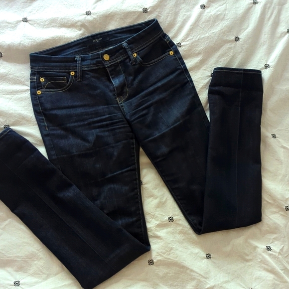 Fidelity Jeans EUC - Dark Blue Wash - Picture 3 of 9